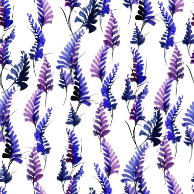 Suluboya çiçek deseni