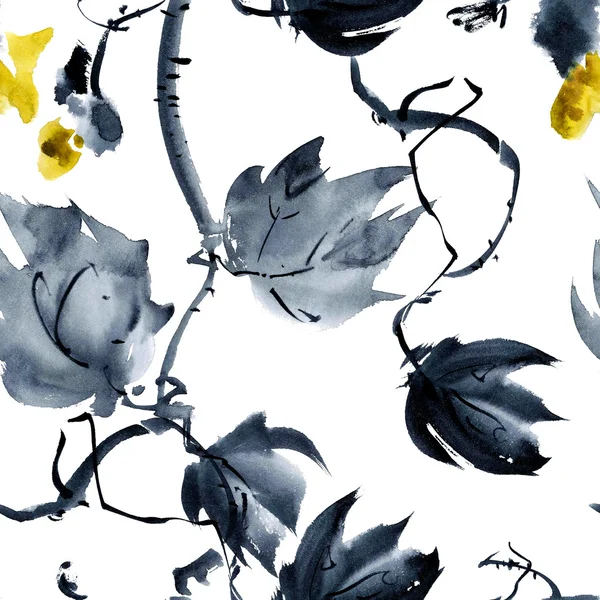Yeloow 꽃 패턴 — 스톡 사진