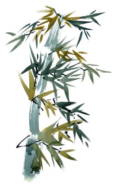 Bambu suluboya resim