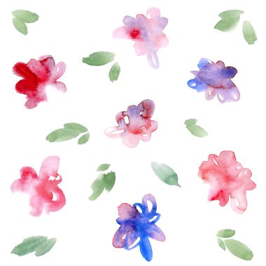 suluboya çiçek kümesi