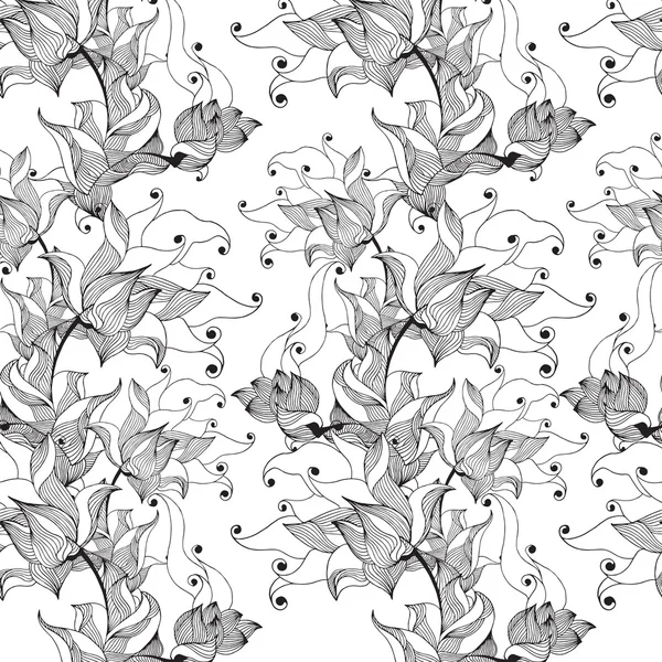 Adorno floral — Vector de stock