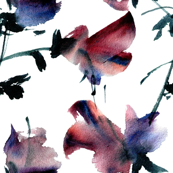 Ilustração flor aquarela — Fotografia de Stock