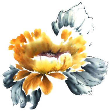 Nilüfer. Çiçek şekil..