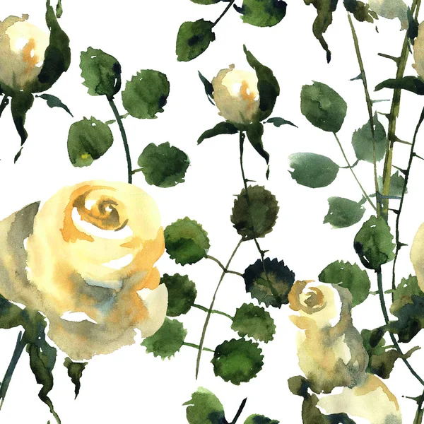 White beautiful roses — Stock Photo, Image