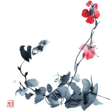 Çiçeği ağaç. Çiçek şekil..