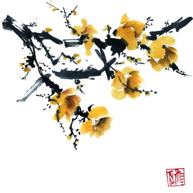 Çiçeği ağaç. Çiçek şekil..