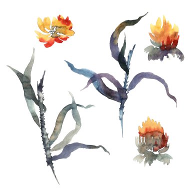 Yapraklar ve çiçekler