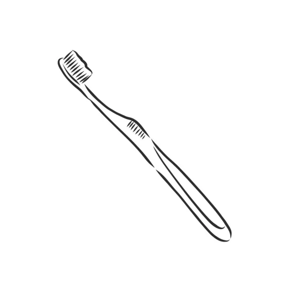 Зубная Щетка Пастой Векторный Рисунок — стоковый вектор