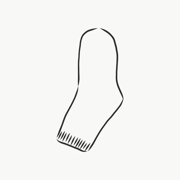 Шкарпетки Стиль Ескізу Підходяща Векторна Ілюстрація Ізольована Білому Тлі — стоковий вектор