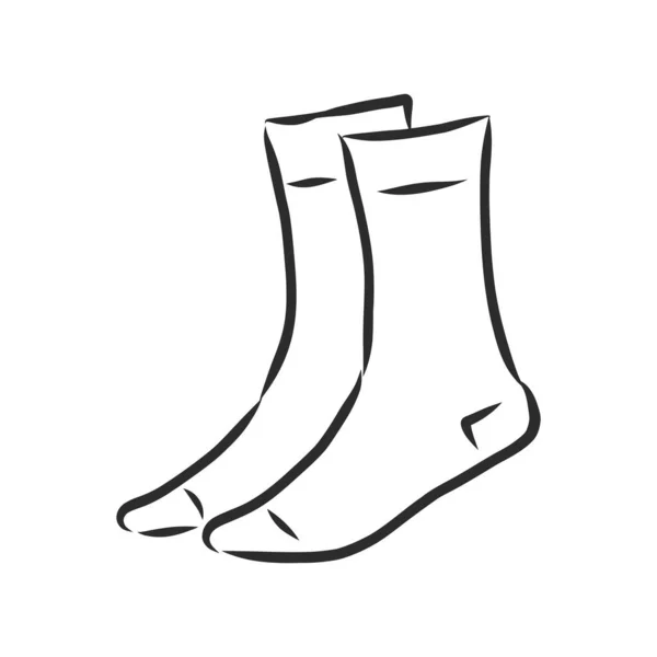 Socks Sketch Icon Web Mobile Infographics Hand Drawn Socks Icon — Stock Vector