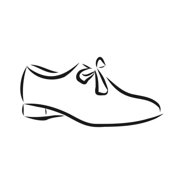 Frauenschuh Vektorskizze Frauenschuh Vektorskizze Illustration — Stockvektor