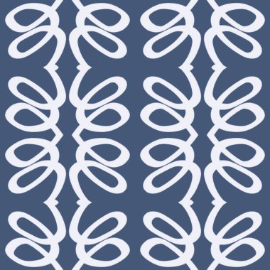 Çivit mavisi çizilmiş kusursuz desen