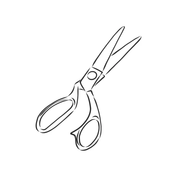 Doodle Style Scissors Illustration Doodle Style Scissors Illustration — Stock Vector