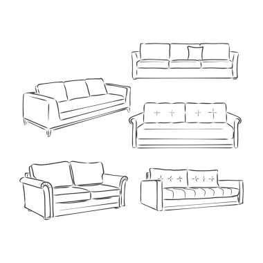 Kanepelerin çizim biçimi, vektör illüstrasyonu