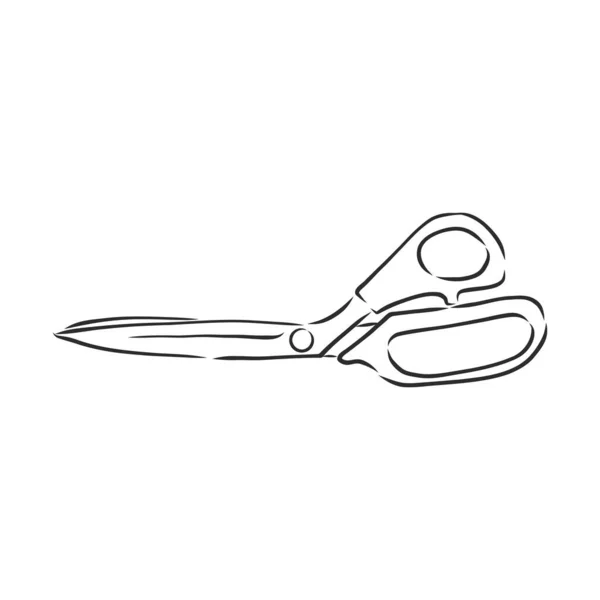Doodle Style Scissors Illustration Scissors Vector Sketch Illustration — Stock Vector
