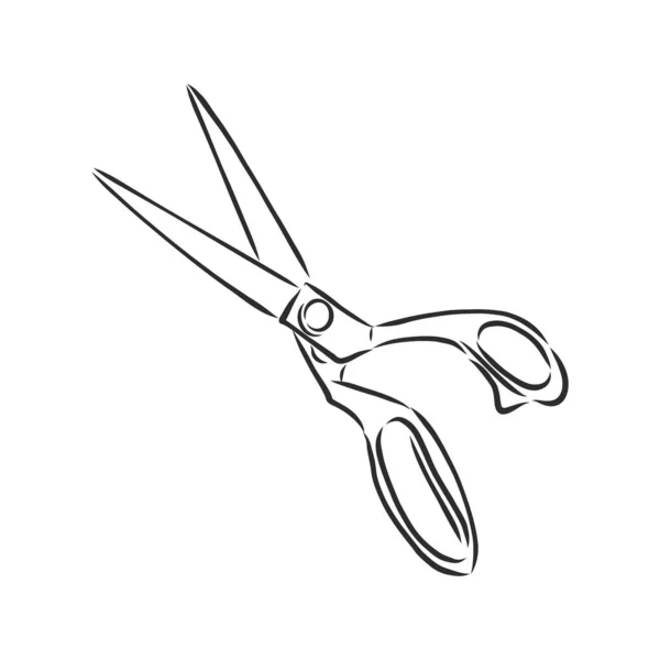 Doodle Style Scissors Illustration Scissors Vector Sketch Illustration — Stock Vector