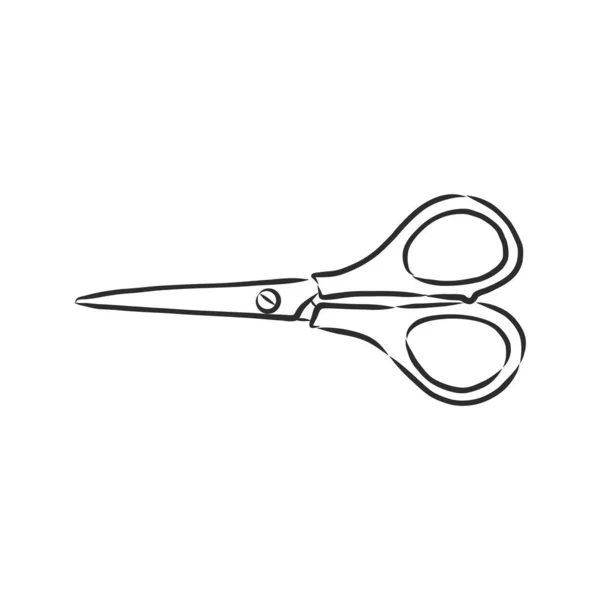 Doodle Style Scissors Illustration Scissors Vector Sketch Illustration — Stock Vector