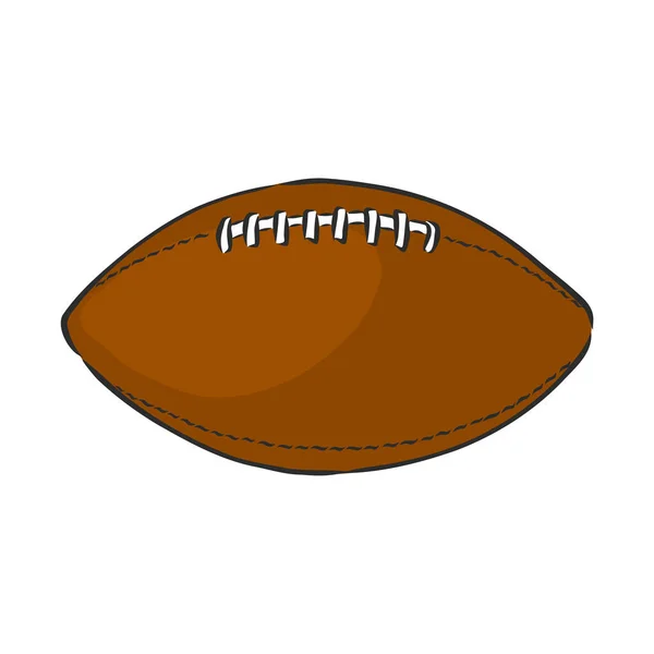 Ilustración vectorial rugby. pelota de rugby, ilustración vectorial — Vector de stock