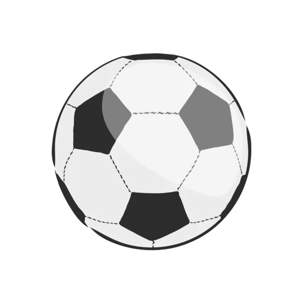 Croquis vectoriel de football. illustration vectorielle de croquis de ballon de football — Image vectorielle