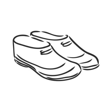 Eski moda, rahat, yağmurlu Wellie beyaz arka planda izole edilmiş. El çizimi mürekkep sembolü. Resim karalaması. Kağıda retro stil kalem. Metin için alanı olan kenar yakın plan görünümü