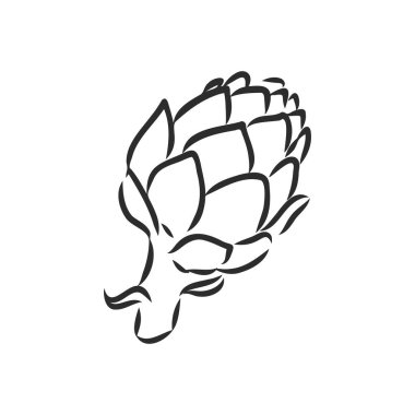 Kabartma çizimi vektör kümesi beyaz arkaplanda yeşil sebzeler