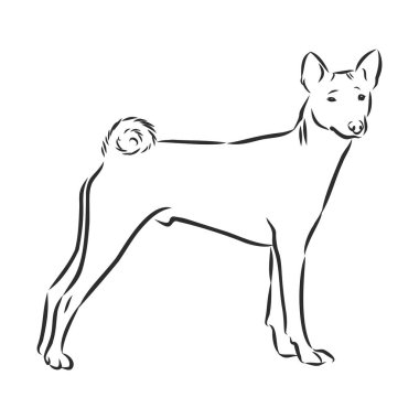 Alçaklık vektör el illüstrasyon izole beyaz arka plan üzerinde siyah renkli çizimi