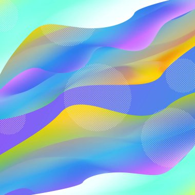 Tasarım için renk dalgalı soyut parlak arkaplan