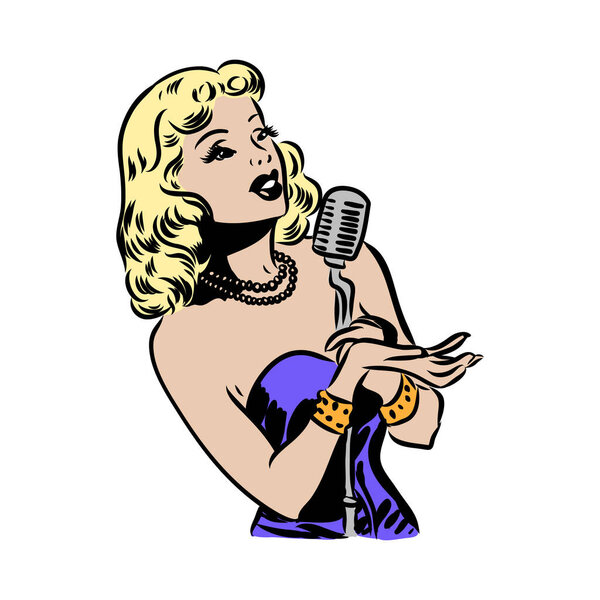 Ироническая сатирическая иллюстрация персонажа книги комиксов Ретро Классик