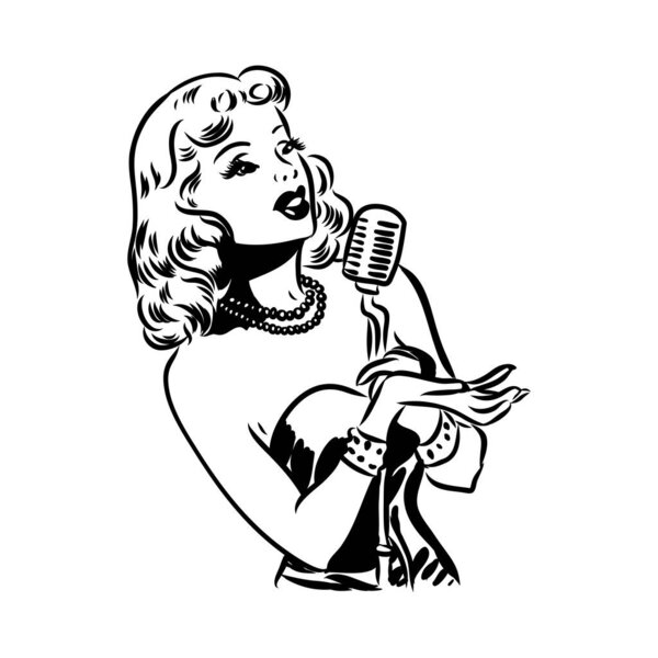 Ироническая сатирическая иллюстрация персонажа книги комиксов Ретро Классик