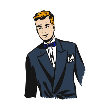 Karakterlerin Vektör Çizgi Roman Görünümü Yüz İfadesi