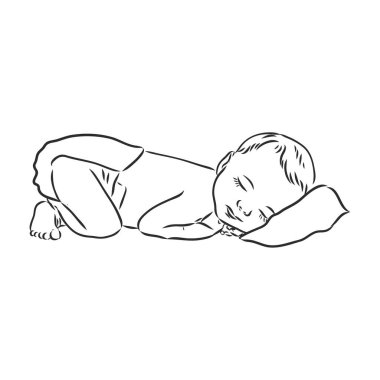 Bebek figürü. Ön, yan ve arka görüş. Güzel vücut çocuğu, karakter çocuğu, vektör çizimi