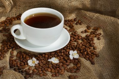 beyaz kahve fincanı