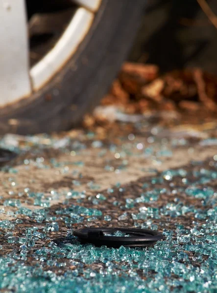 Uszkodzony samochód szkło tło — Zdjęcie stockowe