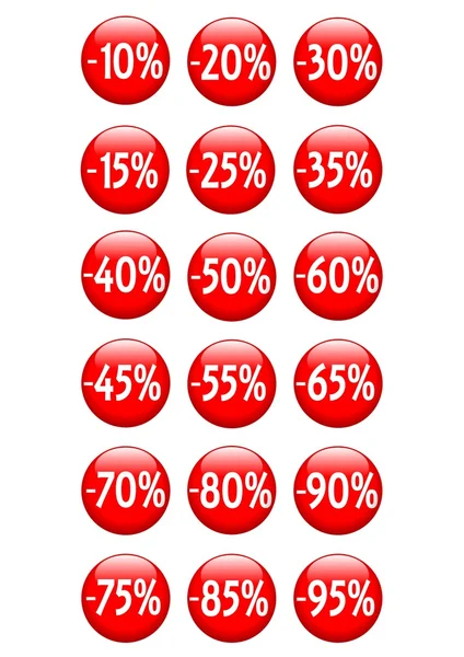 Discount web buttons — Stock Photo, Image