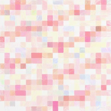 Kabataslak dokuya sahip renkli soyut mozaik. Tatlı renkli geometrik model arka plan. Yaratıcı duvar kağıdı ya da tasarım sanatı için resim. Metin için arkaplanda kopyalama alanı var.