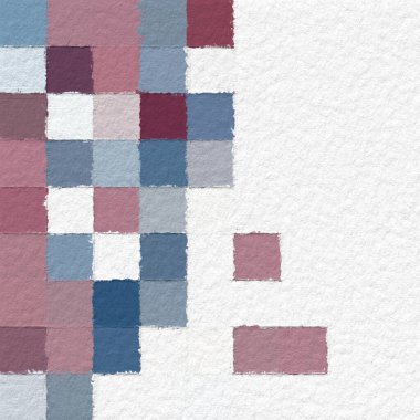 Klasik dekoratif pastel kare elementlerle renkli yinelenen desen arkaplanı