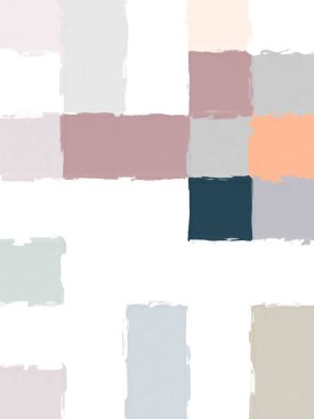 Kaba doku arkaplanı olan geometrik renkli kareli desen. Arkaplan dokusu duvarı ve metin için alanı kopyala. Yaratıcı duvar kağıdı veya tasarım sanatı için resim.