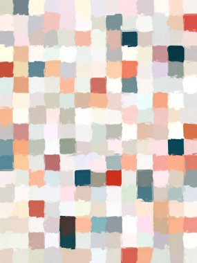 Kaba doku arkaplanı olan geometrik renkli kareli desen. Arkaplan dokusu duvarı ve metin için alanı kopyala. Yaratıcı duvar kağıdı veya tasarım sanatı için resim.