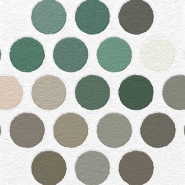 Kabataslak desenli renkli daireler. Arkaplan dokusu duvarı ve metin için kopyalama alanı var. Yaratıcı duvar kağıdı veya tasarım sanatı için resim.