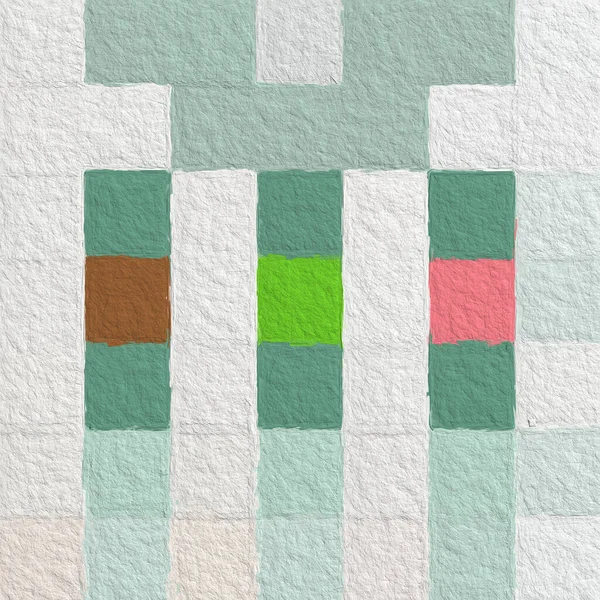 Patrón Geométrico Cuadros Colores Con Fondo Textura Áspera Pared Textura — Foto de Stock
