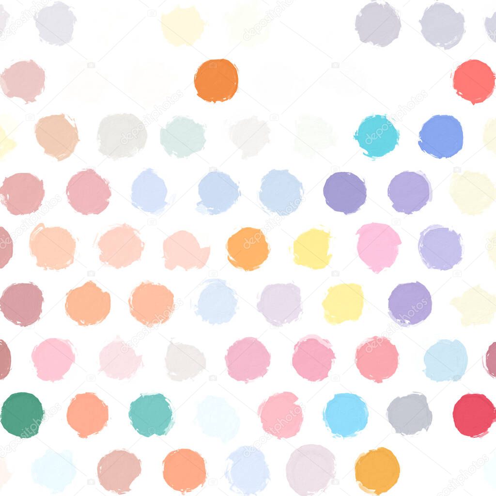 Colorful Circles pattern with a rough texture. Background texture wall and have copy space for text. Picture for creative wallpaper or design art work.