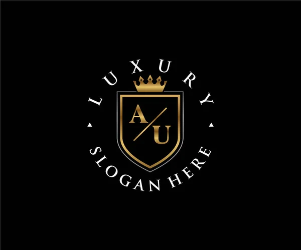 Letter Royal Luxury Logo Vorlage Vektorkunst Für Restaurant Royalty Boutique — Stockvektor