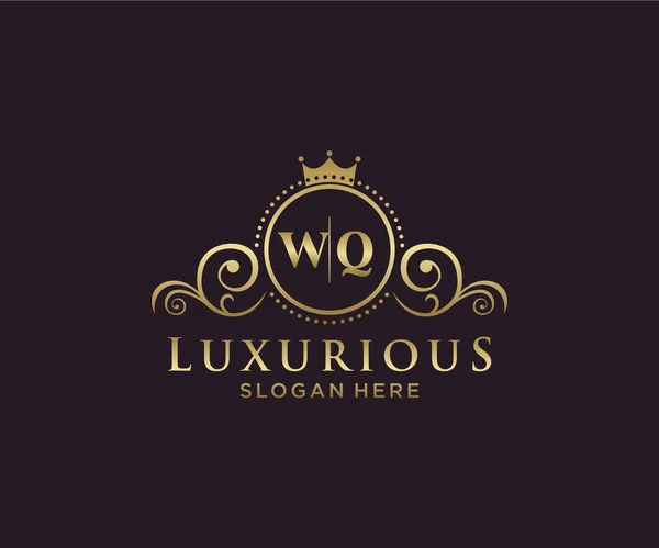 Letter Royal Luxury Logo Vorlage Vektorgrafik Für Restaurant Royalty Boutique — Stockvektor