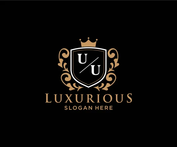 Letter Royal Luxury Logo Vorlage Vektorkunst Für Restaurant Royalty Boutique — Stockvektor