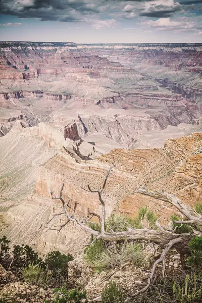 Retro gamle film stiliseret postkort fra Grand Canyon National Park - Stock-foto
