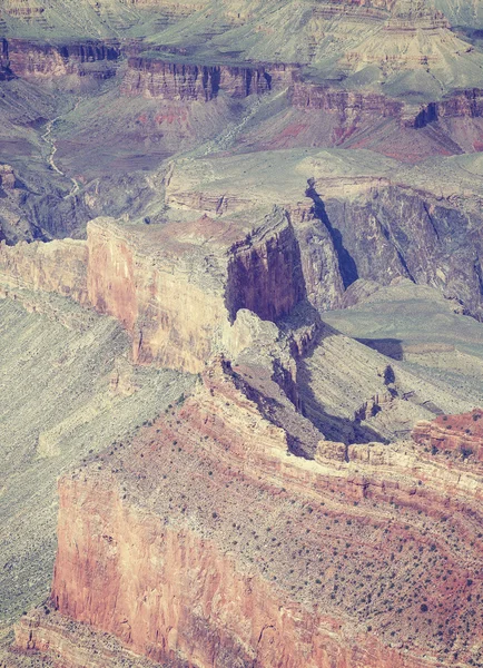 Ретро тоновані зображення скельними утвореннями у Гранд-Каньйон. — стокове фото