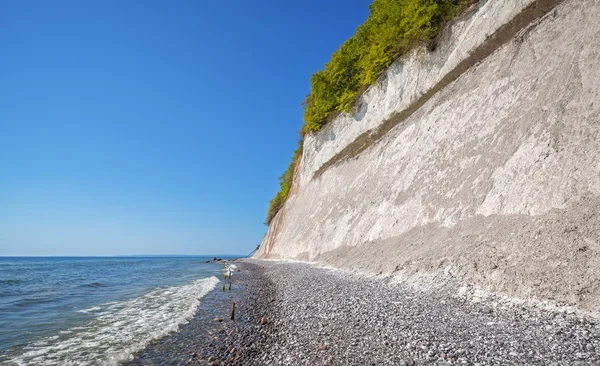 Acantilado de tiza en la isla de Rugen, Alemania . — Foto de Stock