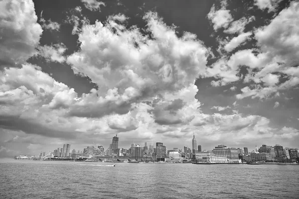 Černobílý obrázek Manhattanu. — Stock fotografie