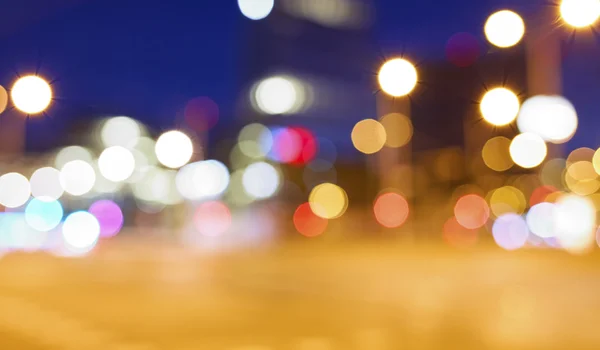 Blurred street lights at night. — Stock Photo, Image