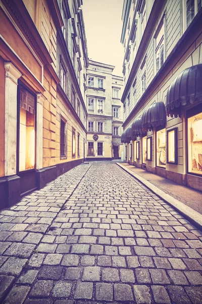 Vintage stonowanych Kleeblatt Gasse w Wiedniu, Austria. — Zdjęcie stockowe